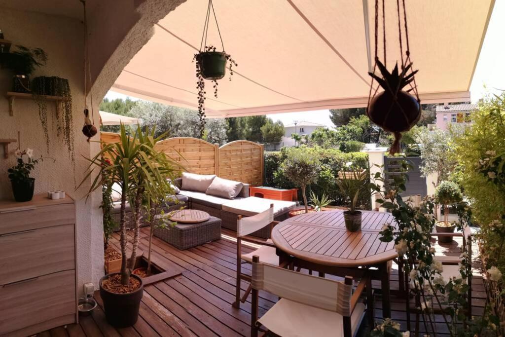 La Terrasse Ensoleillee De Sausset - Cote Bleueアパートメント エクステリア 写真